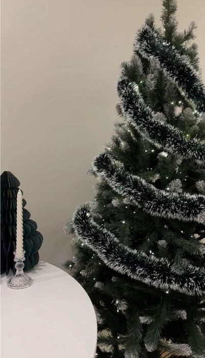 Мишура новогодняя пушистая