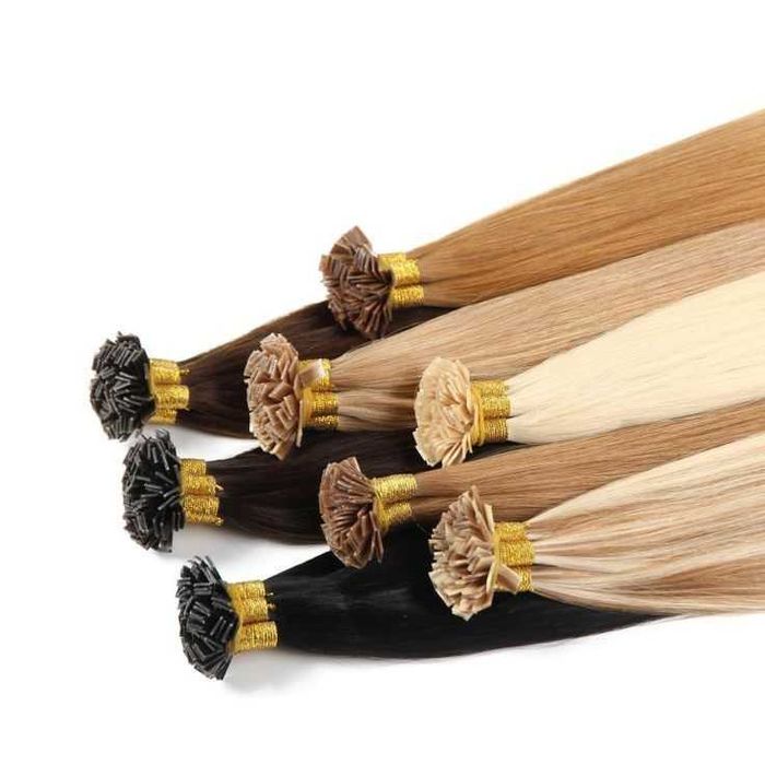 Перфектна дължина и обем с кератинови кичури от естествена коса.