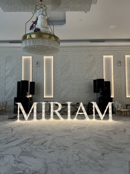 Litere volumetrice luminoase cifre majorat aniversare botez nunta