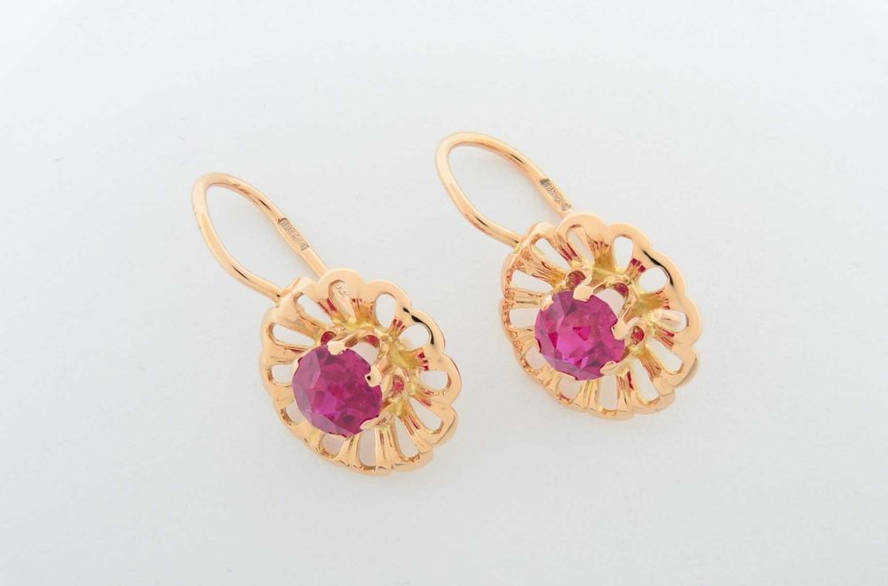 Серьги СССР  583 пробы