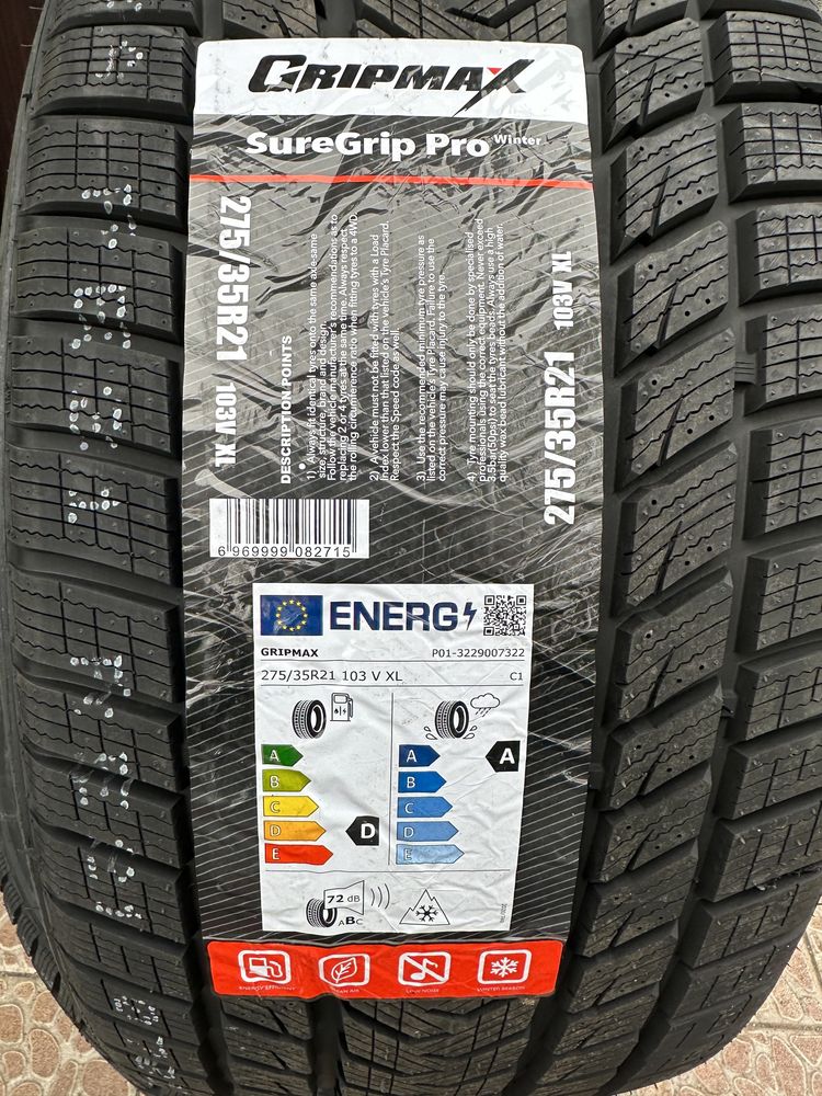 Нови зимни гуми GRIPMAX 275/35R21 103V XL НОВ DOT