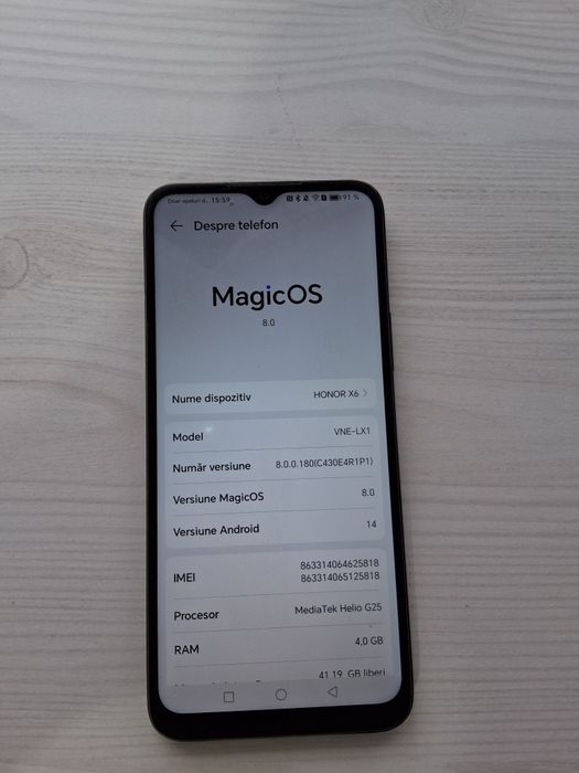 Vând telefon Honor X6 64 Gb