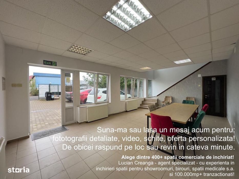 Spatiu de la 29mp la 50mp, zona Petrom Calea Chisinaului