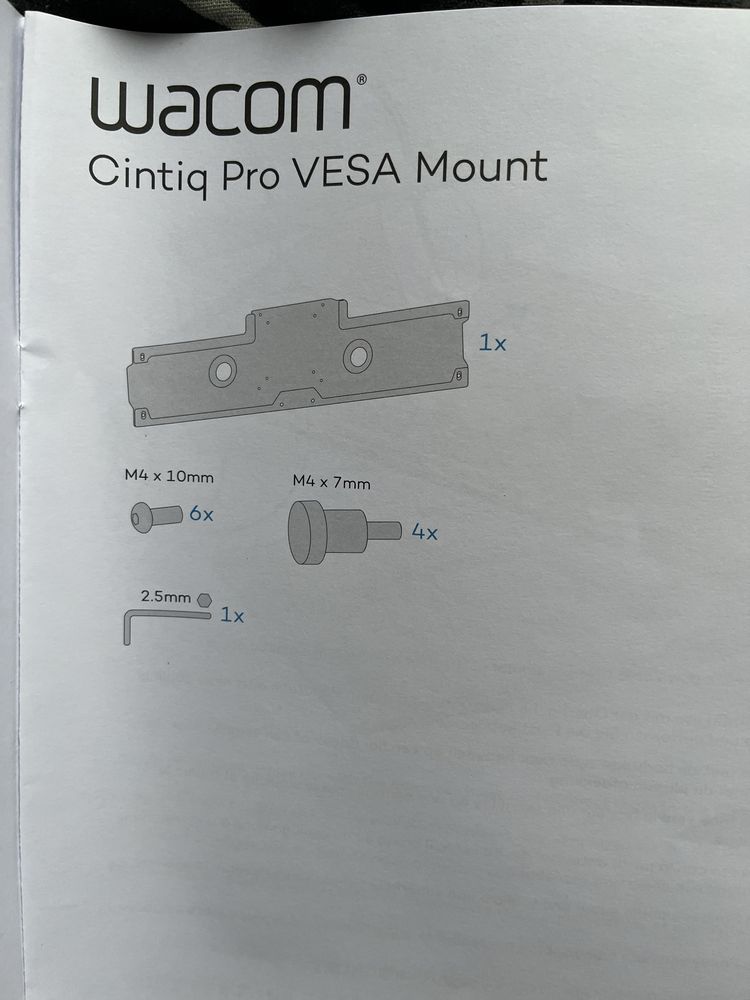 WACOM Cintiq Pro VESA Mount