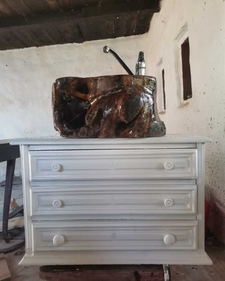 Lavoar din lemn /ghiuvetă lemn