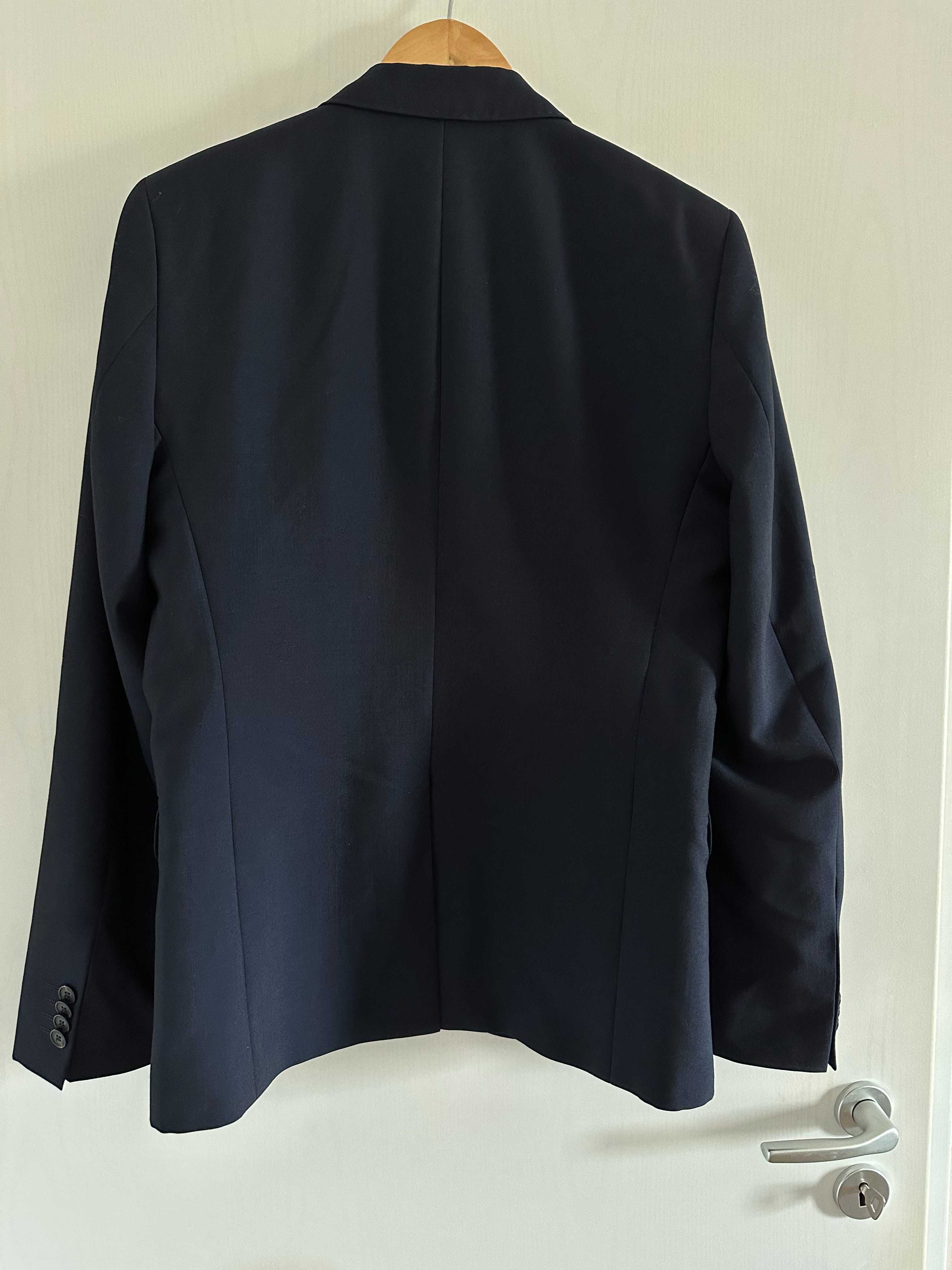 sacou H&M, 75% lana 25% mohair, marime Eur 46, Us 36R , merge pe M