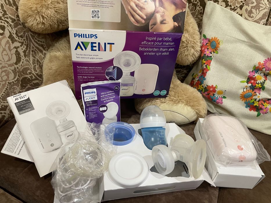 Электрический молокоотсос Avent Plus и пакеты Roxy Kids в подарок