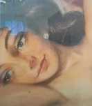 Tablou vechi Fata Nud 82/67 pastel,unicat