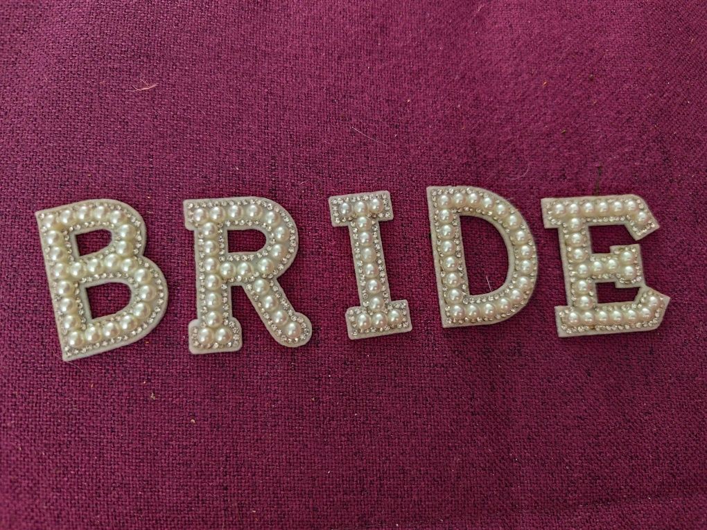 САМО ДНЕС БЕЗПЛАТНА ДОСТАВКА 21.07 Букви „BRIDE“ за сватба, моминско