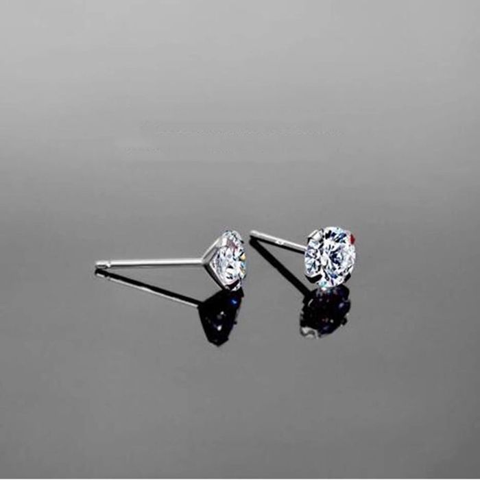 Cercei S 925 argint rotunzi piatra pietre Zirconiu stil Swarovski