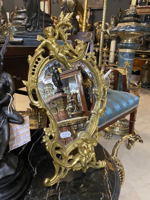 Rama din bronz masiv cu oglinda