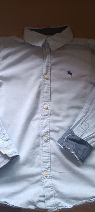 Светлосиня риза за момче 128 см