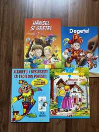 5 Carti pentru copii 3-7 ani povesti Hansel si Grettel, Degetel