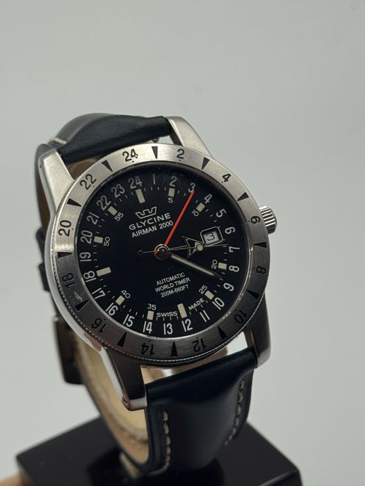 Glycine AirMan 2000 Vintage ani 2000 Automatic GMT Elvetian