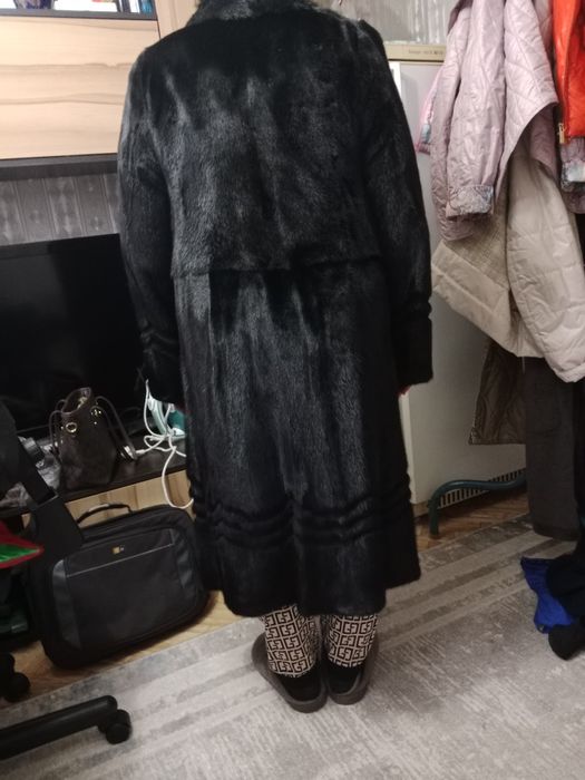 Шуба норковая цельная