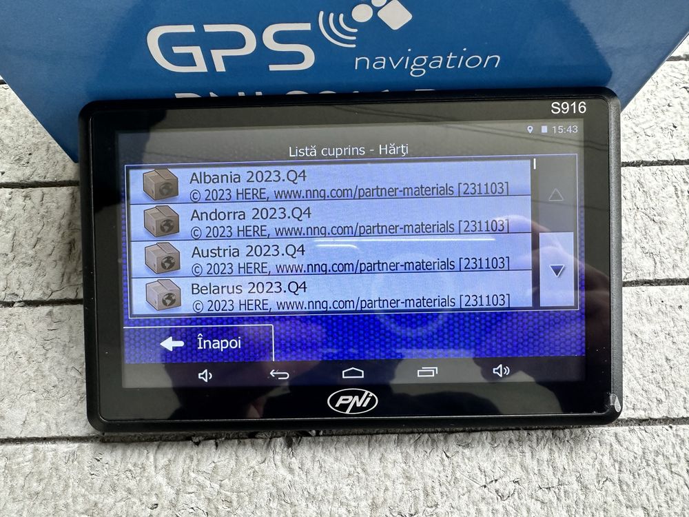 GPS NOU PNI S916 Pro 7 inch Harta 2024 TIR Camion iGO Primo Android