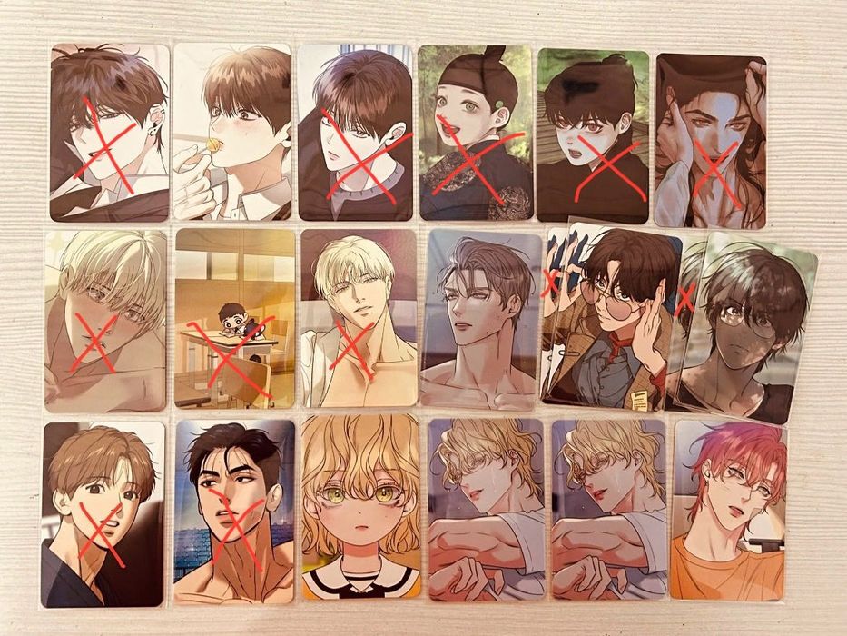 Коллекционные карты по Манхвам