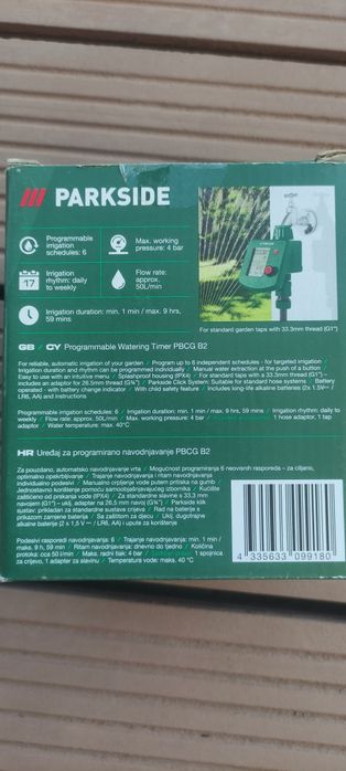 Programator irigare, Parkside