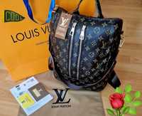 Rucsac Louis Vuitton tip geanta, saculet  eticheta incluse