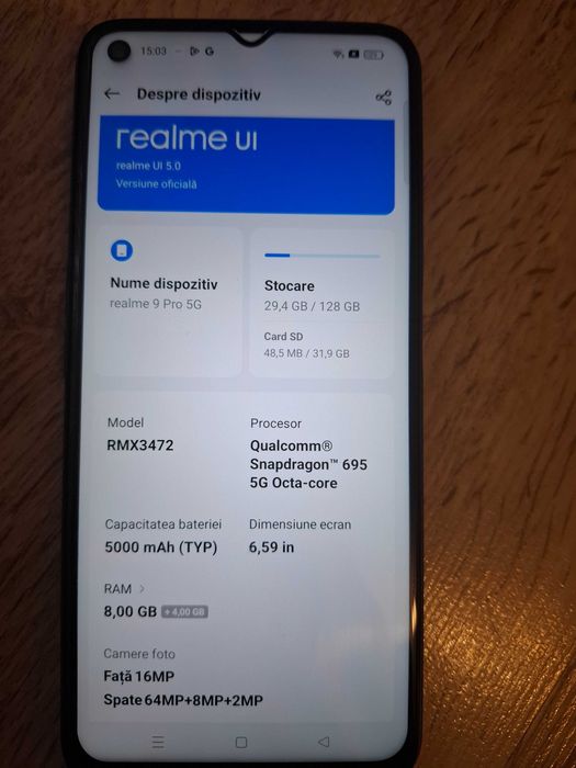Vand telefon Realme 9 Pro 5G