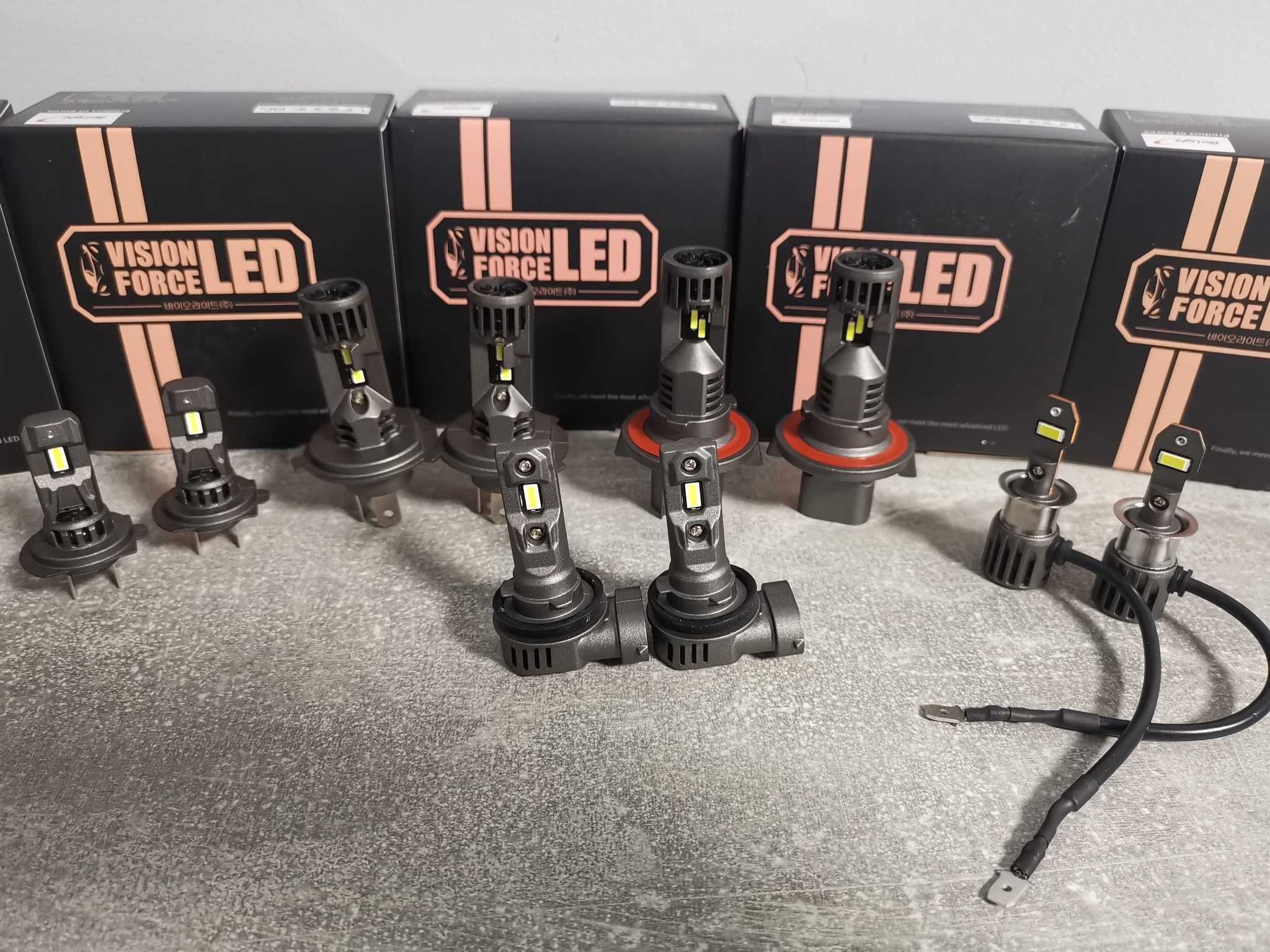 Лед крушки Н1  Н3  Н7  НВ3 НВ4 Н11 Н13  -  12V , 27W, 5600LM