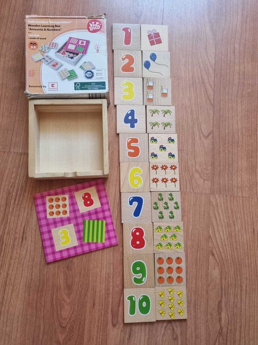 Wooden Learning Box "Amounts & Numbers"