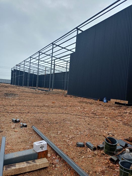 Монтаж металлоконструкции, монтаж сэндвич панелей