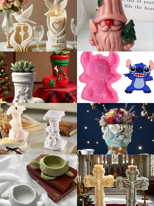 Силиконови молдове различни видове за Свети Валентин, 8 март, Великден