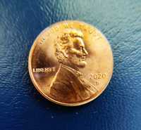 Линкълн Мемориален цент с ГРЕШКА  в дизайна-  Неточно щанцоване.