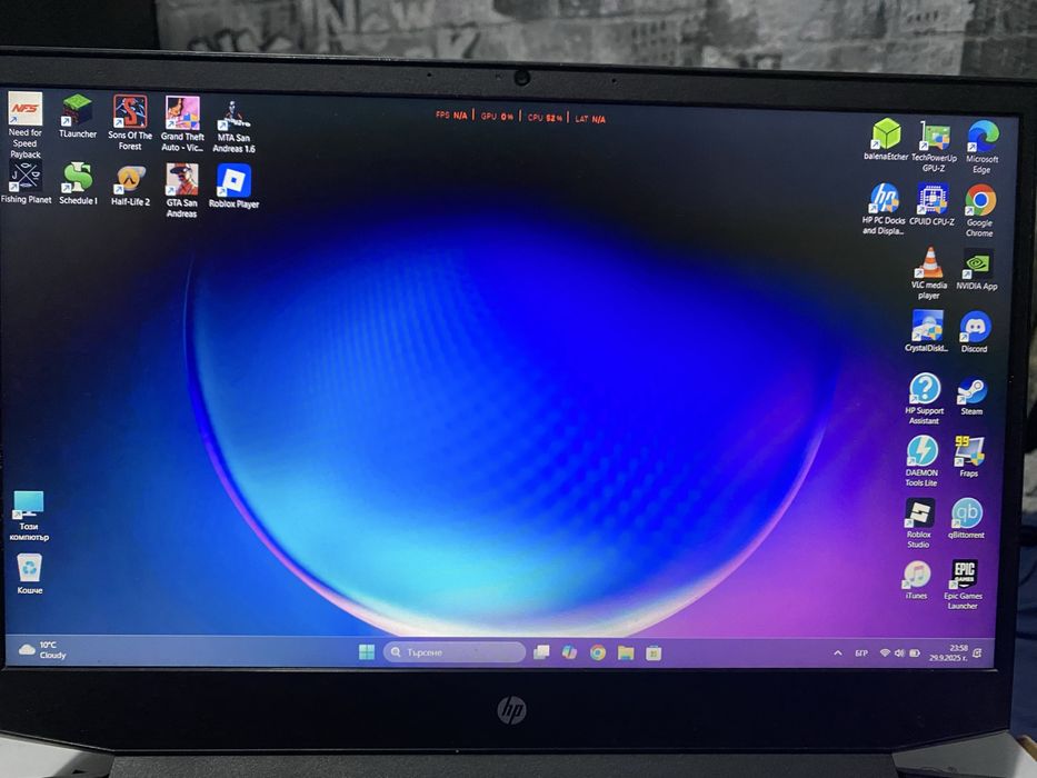 Продавам HP Pavilion Gaming 15