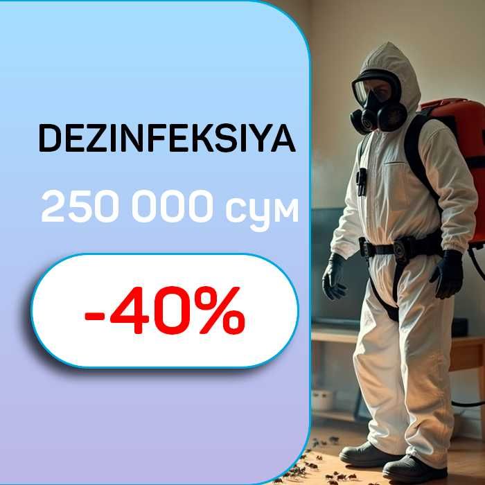 Дезинфекция клапа клоп таракан крыс мышей Dezinfeksiya dezenfeksiya