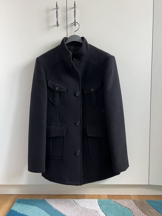 Мъжко вълнено палто размер S