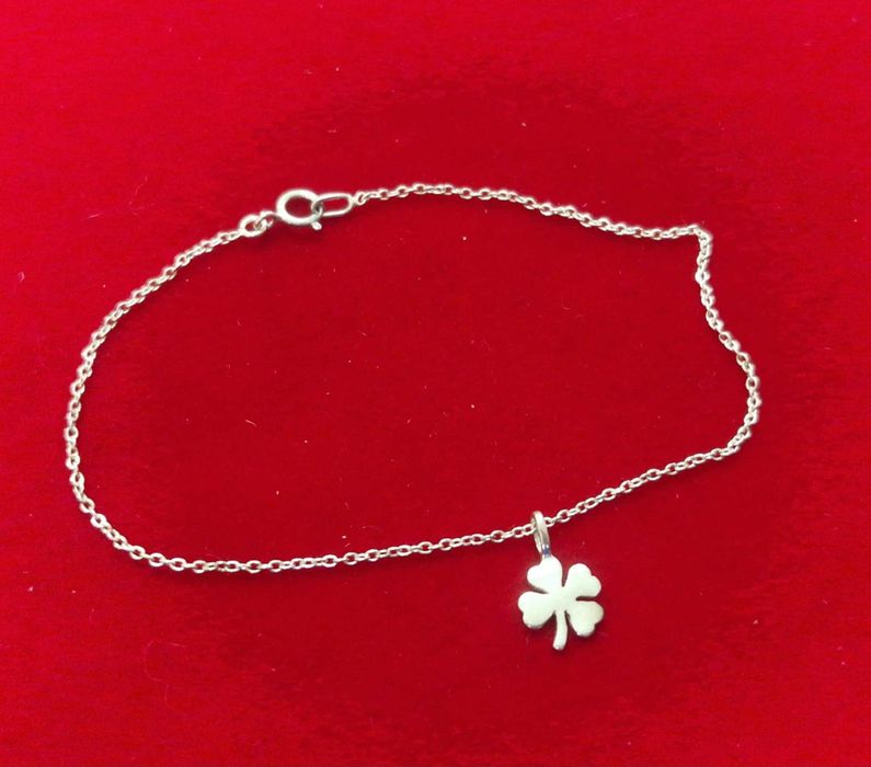 AG169,bratara argint 925,noua/marcata, trifoi, ideal cadou