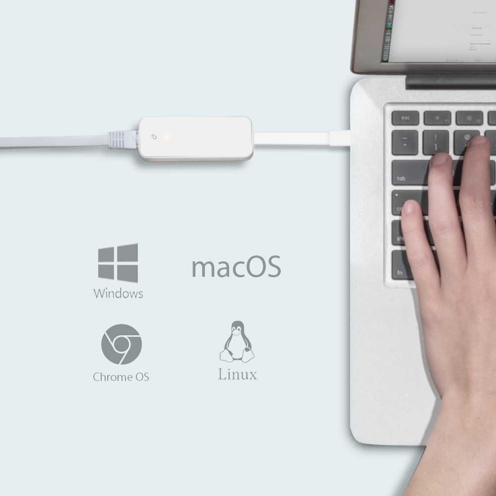 TP-Link UE300C Сетевой адаптер USB Type‑C / RJ45 Gigabit Ethernet