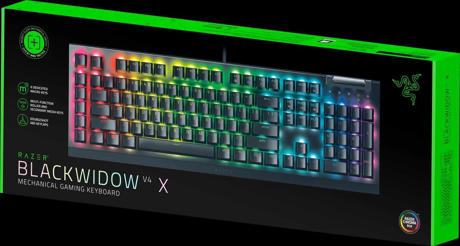 [НОВАЯ] Игровая клавиатура Razer BlackWidow V4 X (Yellow Switch) - RUS