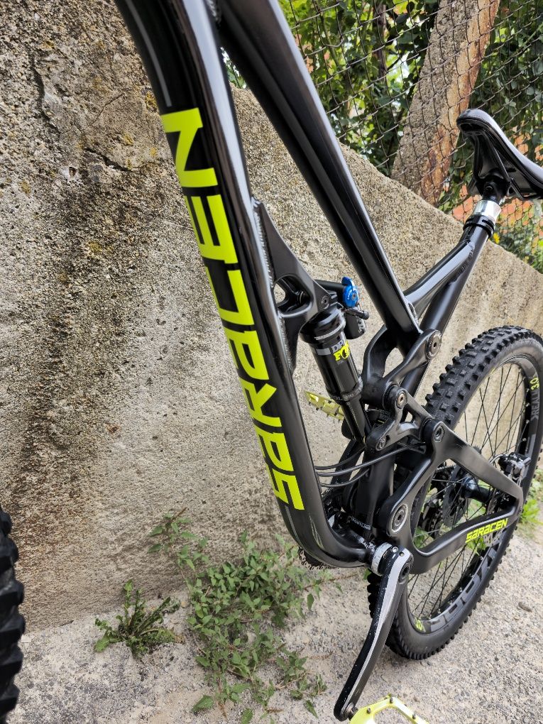Saracen 27.5 Ендуро велосипед, Rockshox Yari,  Fox Dp x2, 1x11 SLX Shi