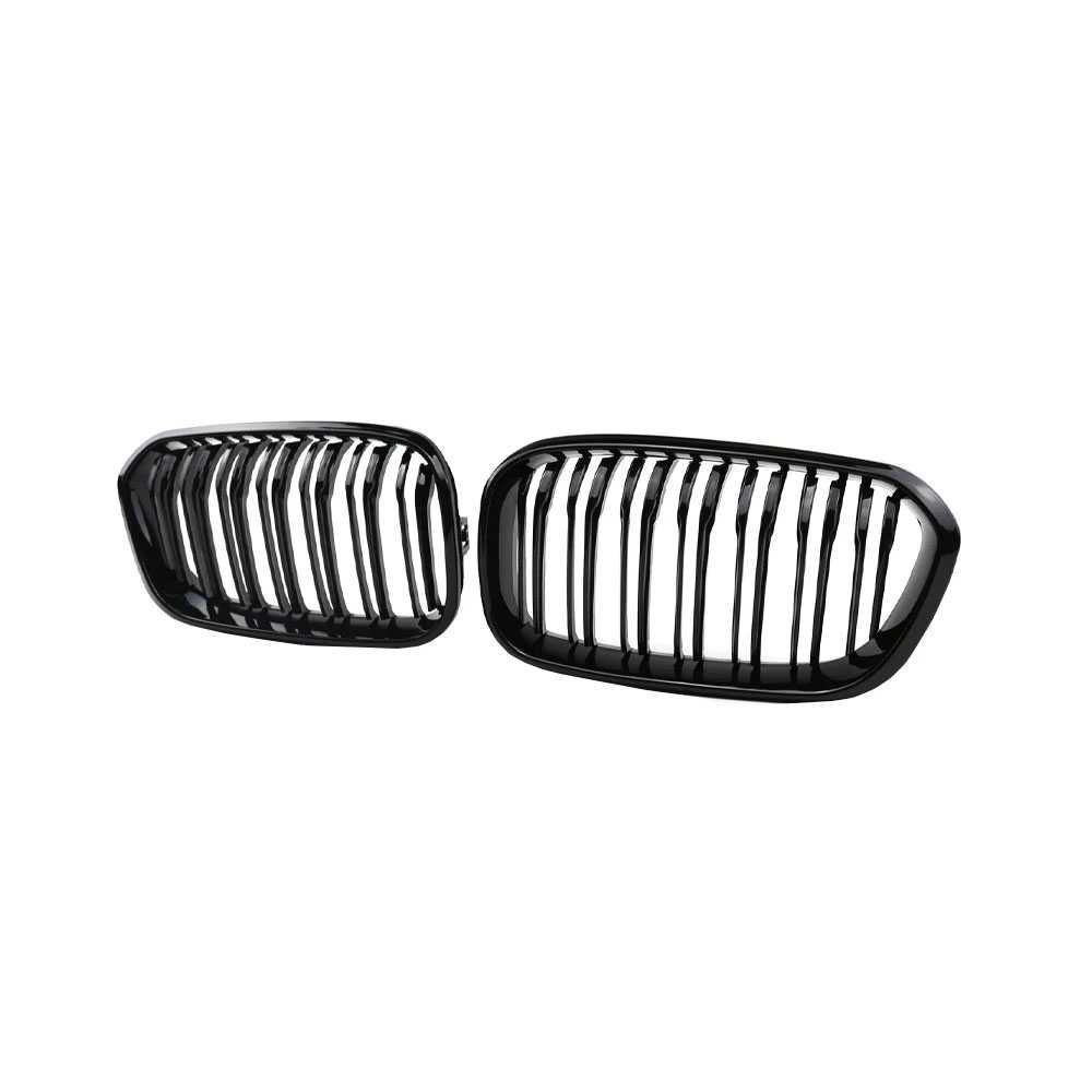 Set 2 grile duble M negru BMW Seria 1 facelift F20 F21 2015-2019