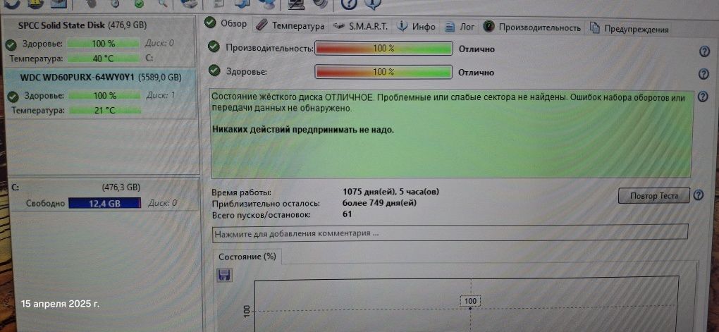 Жёсткий диски  6ТБ.