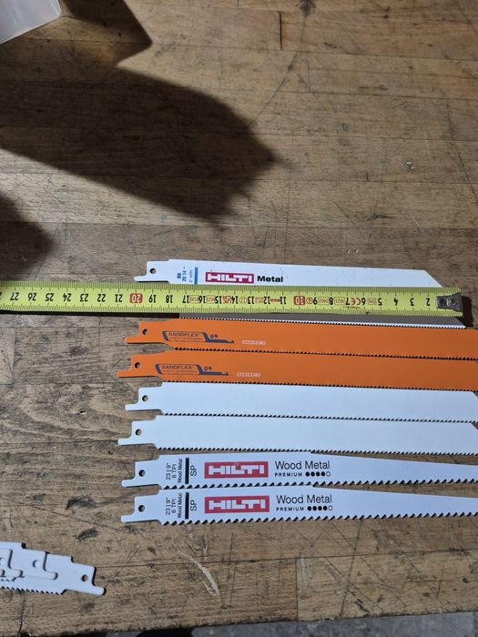 Panze lame pentru Fierstrau sabie HILTI BAHCO metal si lemn