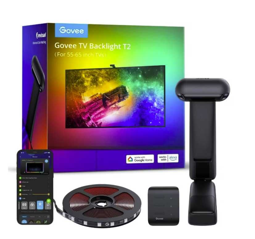 ПРОМО 55-65 инча Govee Envisual TV Backlight T2 подсветка за телевизор