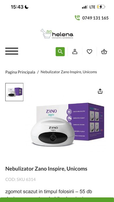 Aparat nebulizator aerosoli