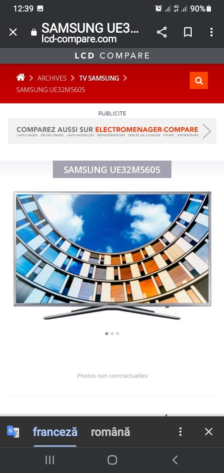 Smart Tv Samsung 32 M 5672 Diagonala 81 Qad Cor Hfi Internet Impecabil