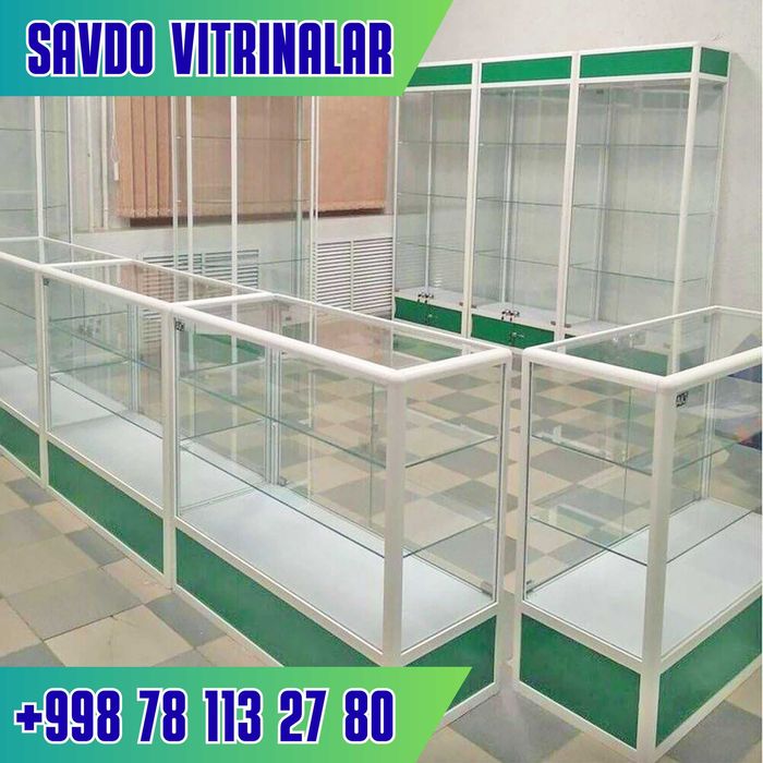 Oynaly vitrina, Акция, прилавки, savdo vitrinalar stellajlar