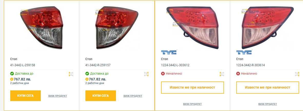 Оригинален десен стоп за Honda HR V след 2015г