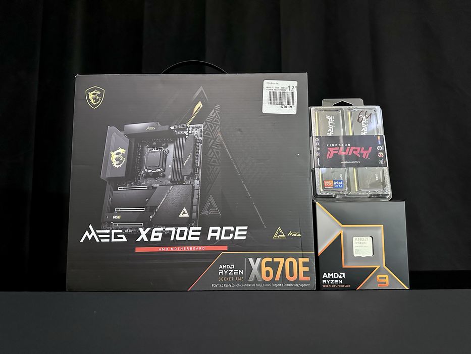 AMD Ryzen 9 9950X | Kingston Fury Beats RGB 64GB cl30 | MSI X670E ACE