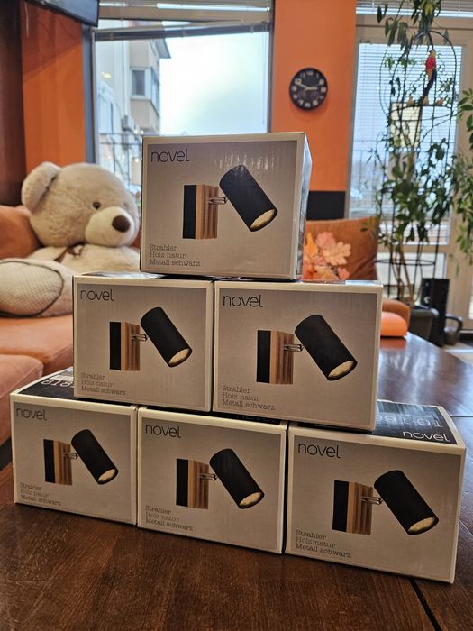 Спот лампа Novel черен метал