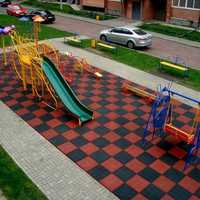 Резиновое покрытие для детского сада и площадки