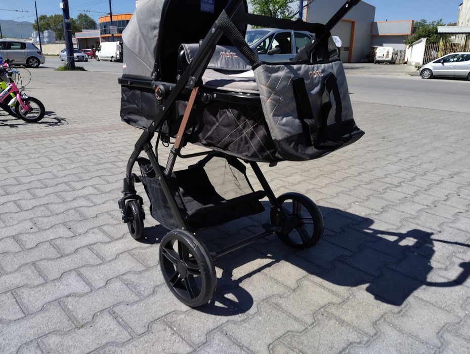 MONI Комбинирана детска количка RAFAELLO сив