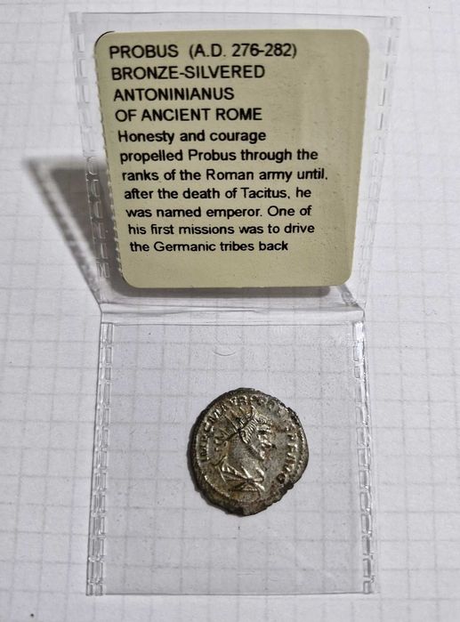 Qadimiy Rim Bronza tangasi (276-282 yil) - Антиквар. Римская монета ст