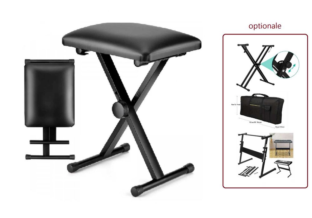 Scaun pian, Inaltime reglabila, Bancheta orga pianina, Pliabil Buretat